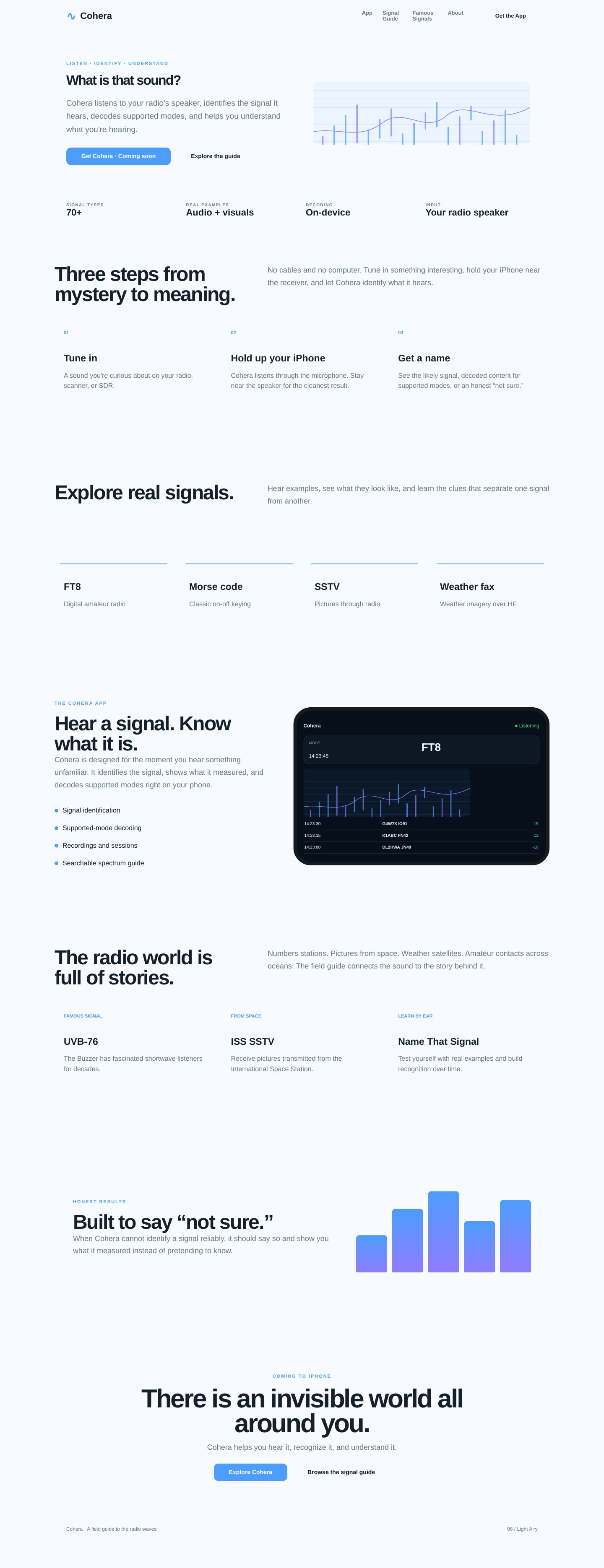 Full-page Cohera concept: Light Airy