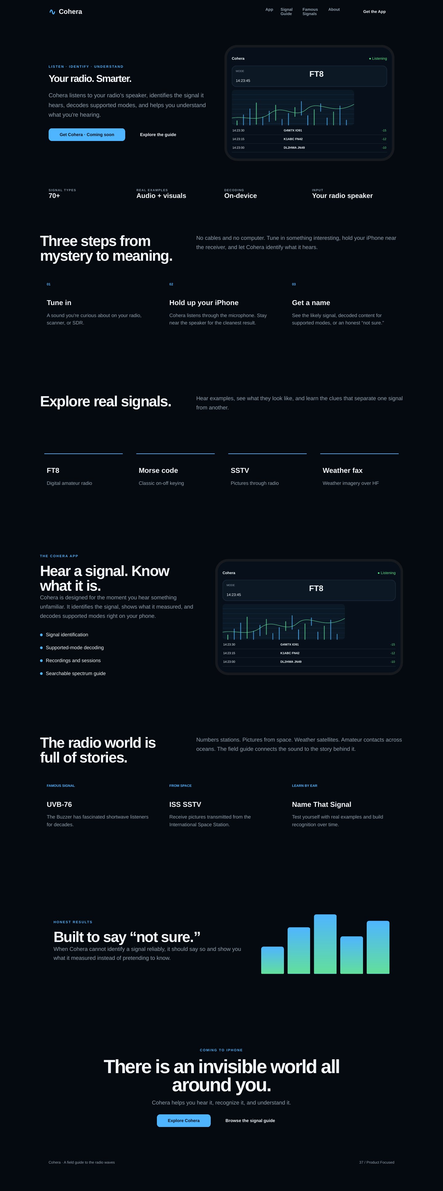 Full-page Cohera concept: Product Focused