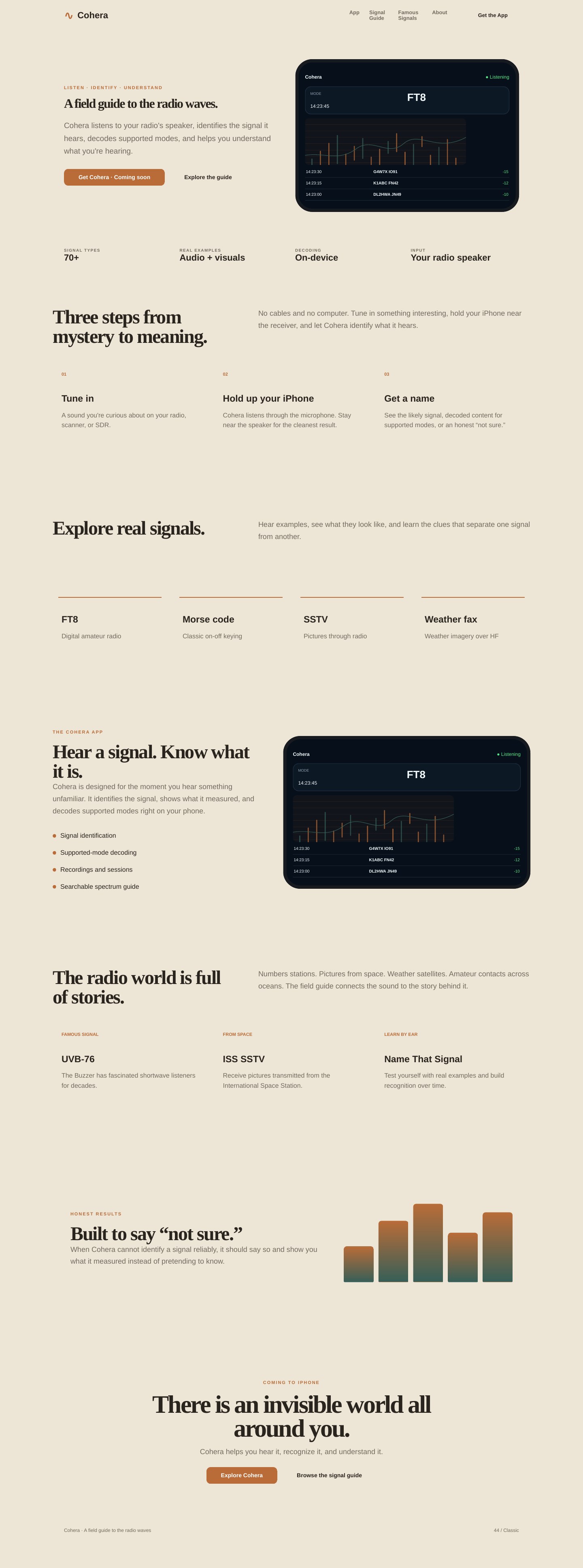 Full-page Cohera concept: Classic